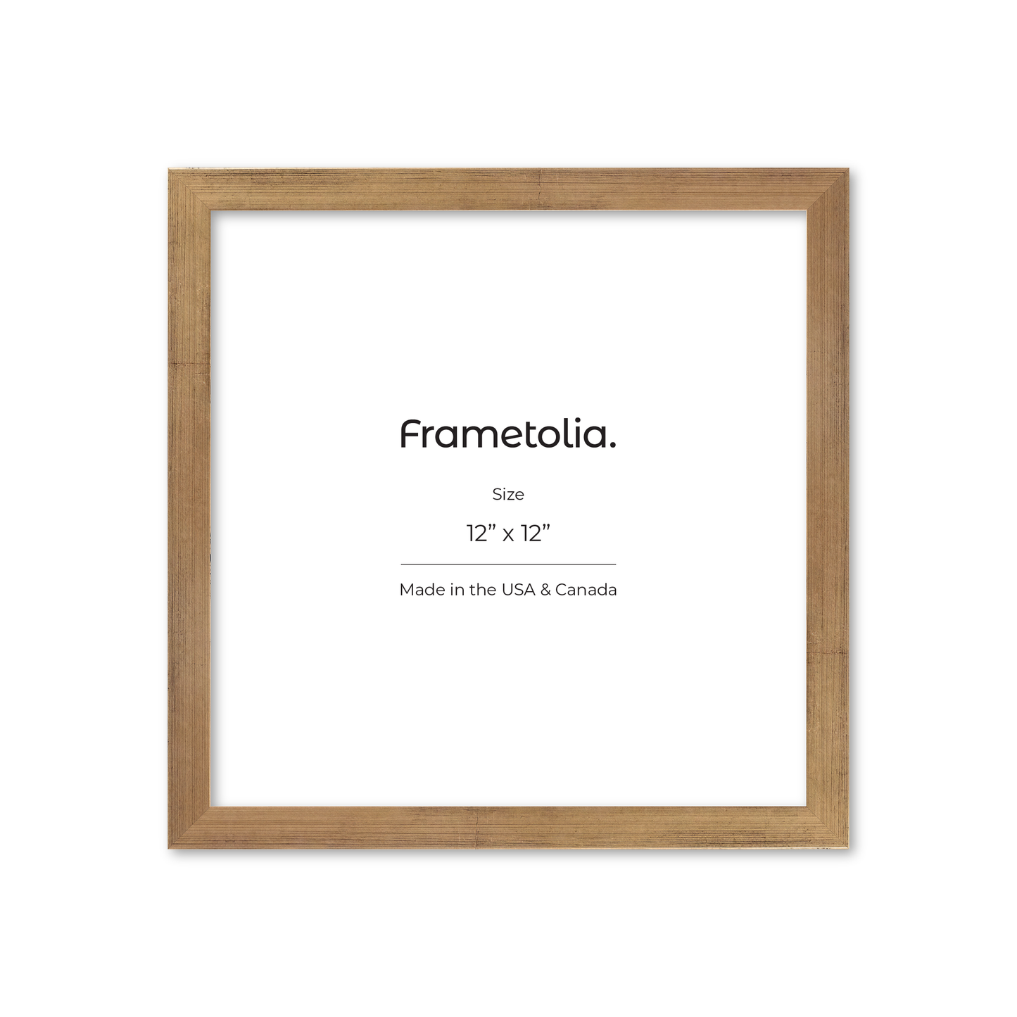 12" x 12" Brushed Gold Monaco Wall Frame