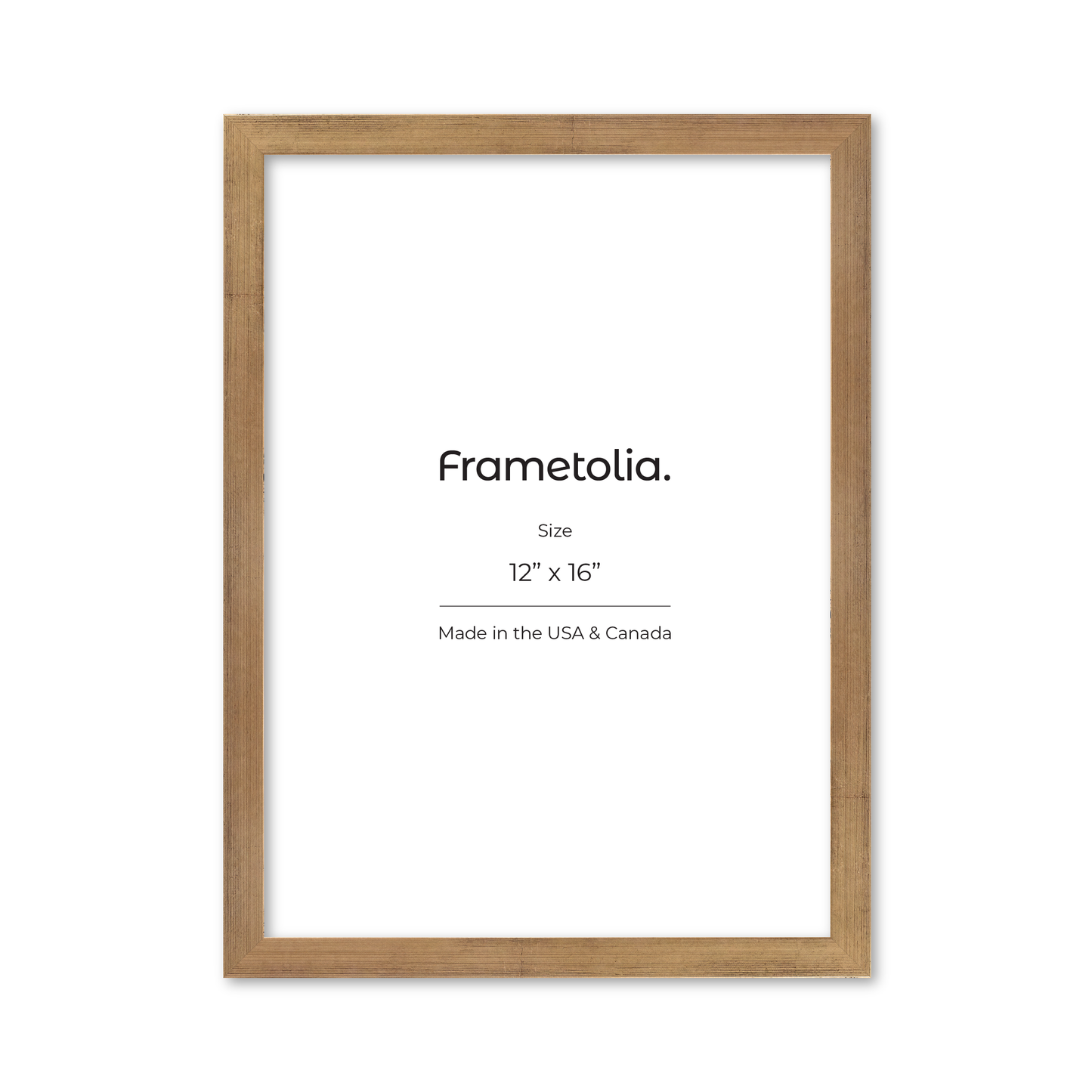 12" x 16" Brushed Gold Monaco Wall Frame