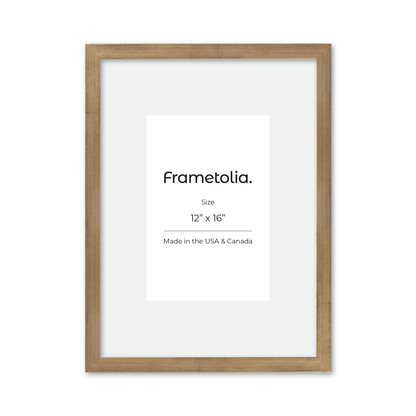 12" x 16" Brushed Gold Monaco Wall Frame