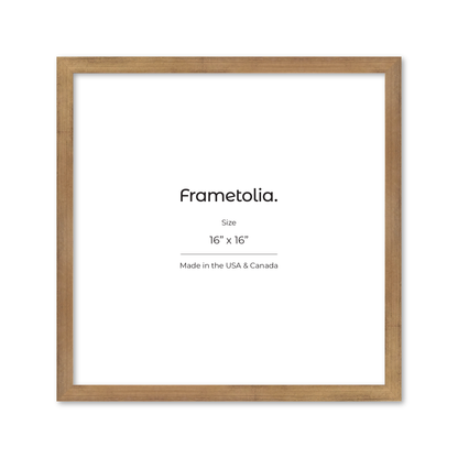 16" x 16" Brushed Gold Monaco Wall Frame