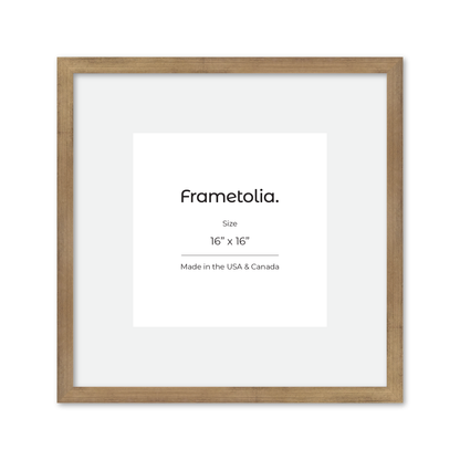 16" x 16" Brushed Gold Monaco Wall Frame