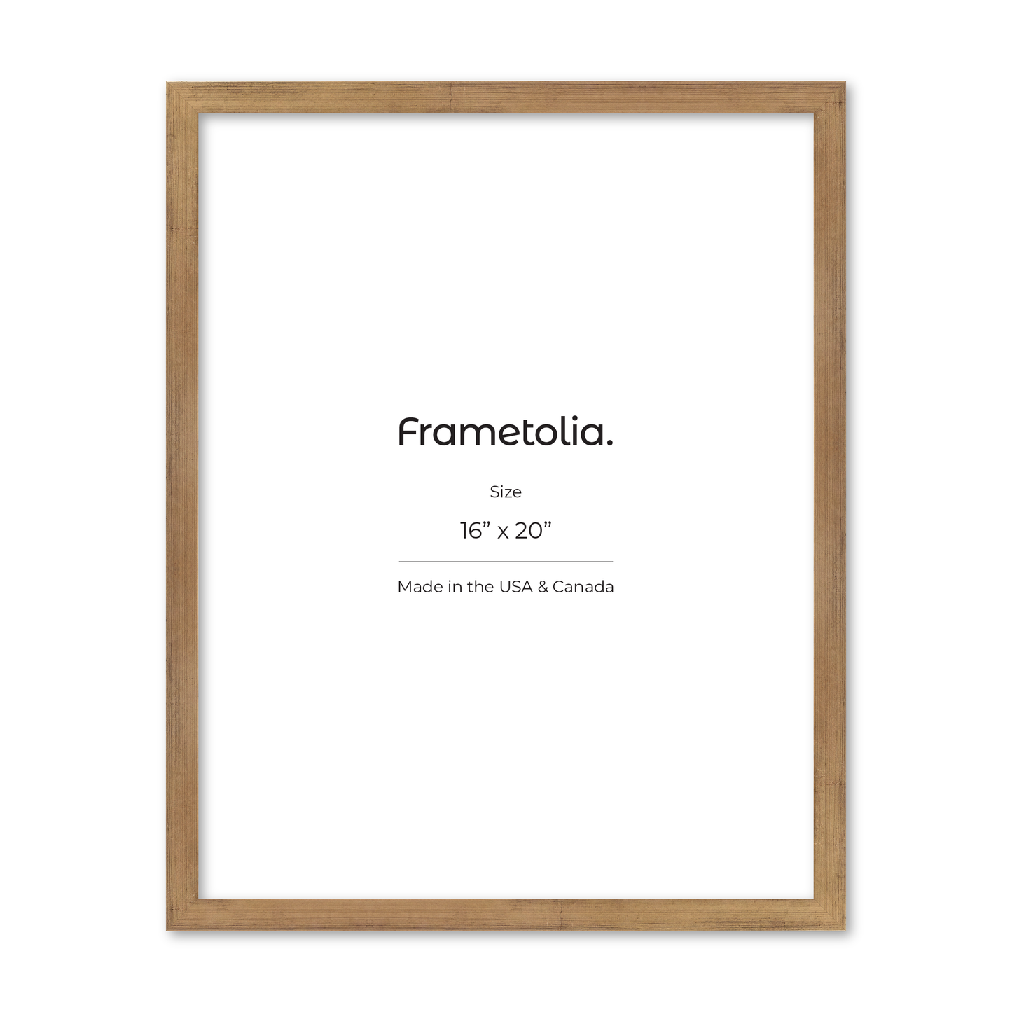 16" x 20" Brushed Gold Monaco Wall Frame