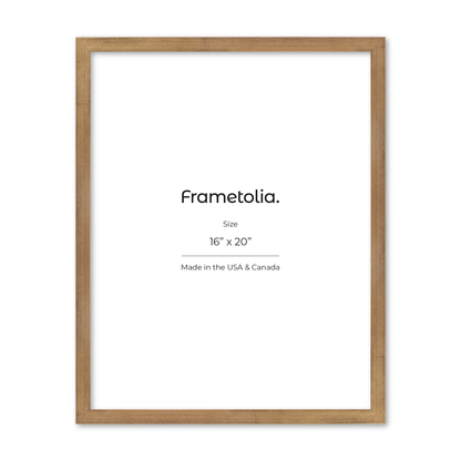 16" x 20" Brushed Gold Monaco Wall Frame