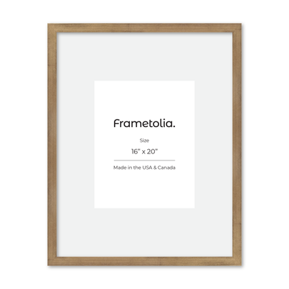 16" x 20" Brushed Gold Monaco Wall Frame