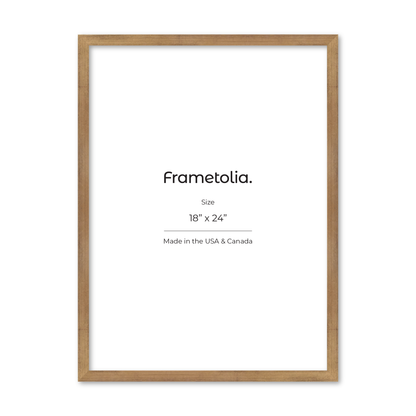 18" x 24" Brushed Gold Monaco Wall Frame