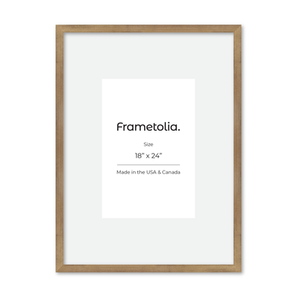 18" x 24" Brushed Gold Monaco Wall Frame
