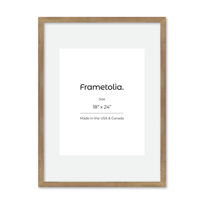 18" x 24" Brushed Gold Monaco Wall Frame
