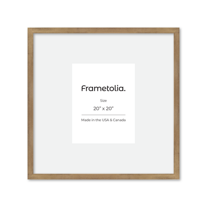 20" x 20" Brushed Gold Monaco Wall Frame