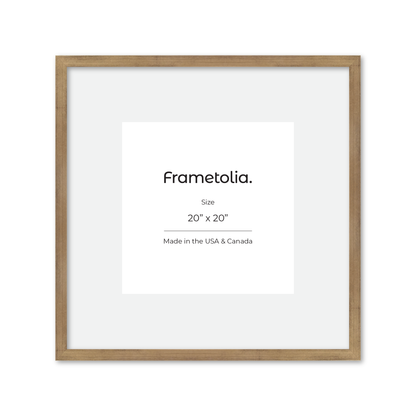 20" x 20" Brushed Gold Monaco Wall Frame