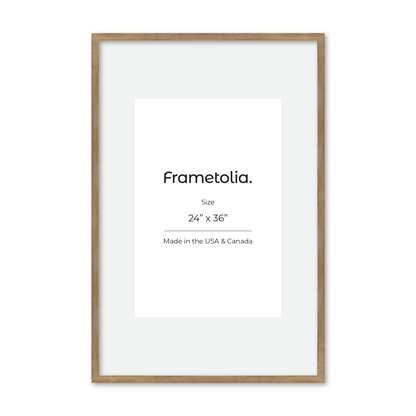 24" x 36" Brushed Gold Monaco Wall Frame
