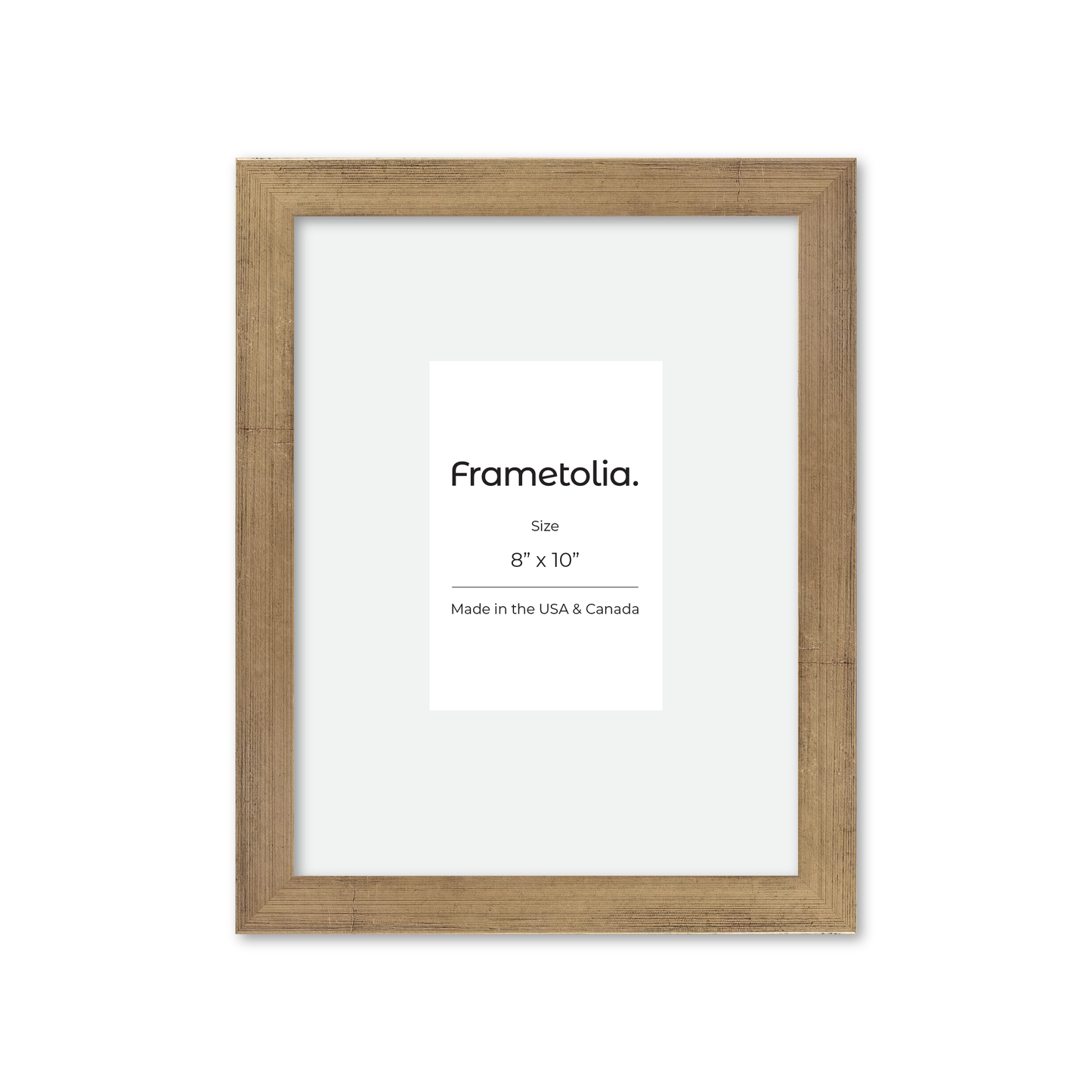 8" x 10" Brushed Gold Monaco Wall Frame