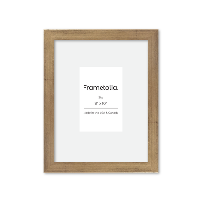8" x 10" Brushed Gold Monaco Wall Frame
