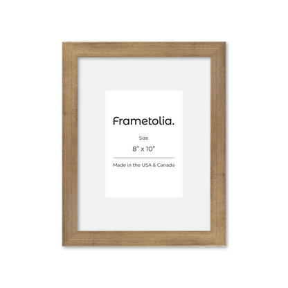 8" x 10" Brushed Gold Monaco Wall Frame