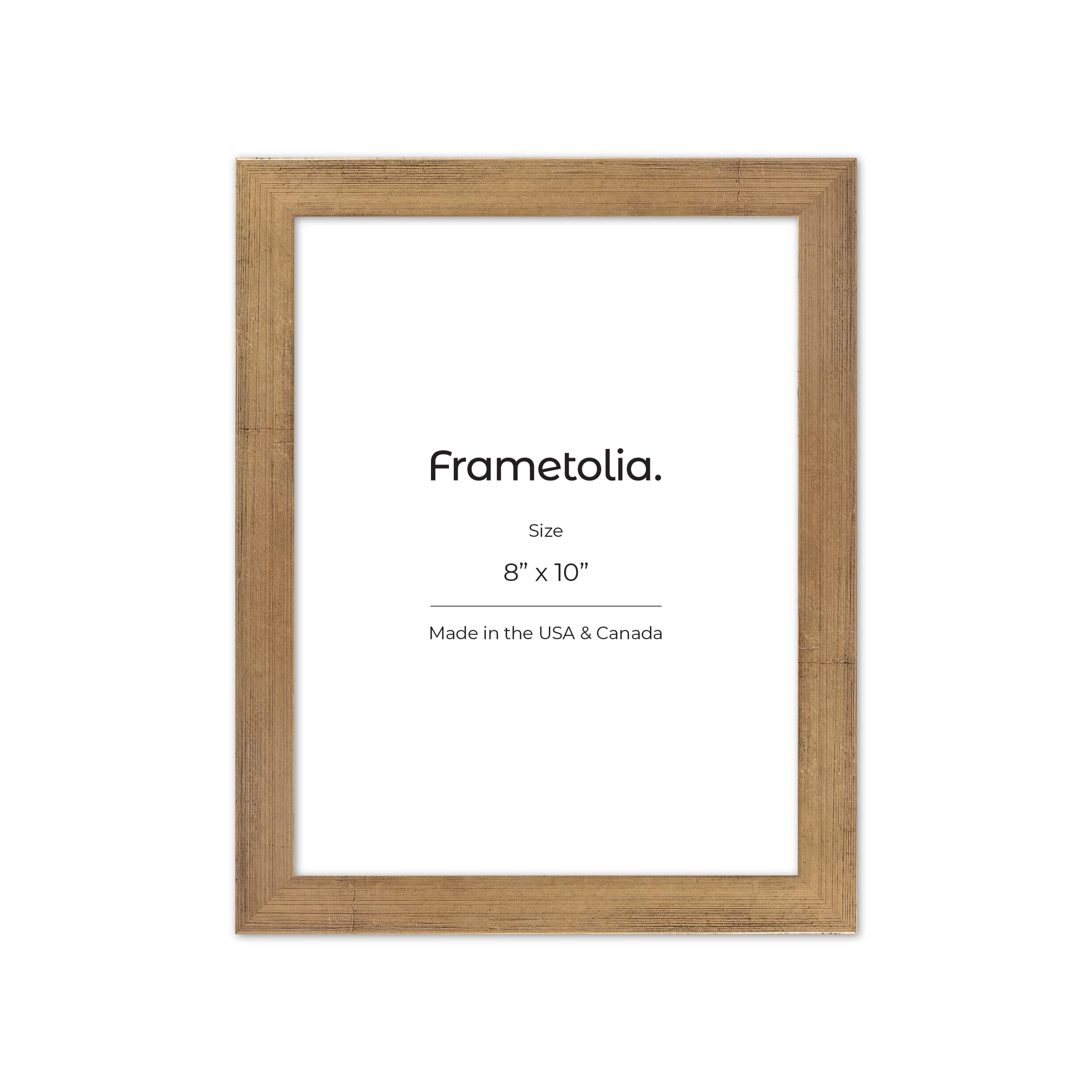 8" x 10" Brushed Gold Monaco Wall Frame