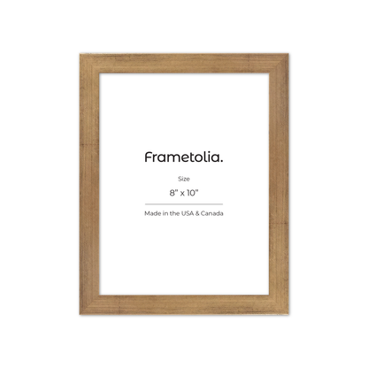 8" x 10" Brushed Gold Monaco Wall Frame
