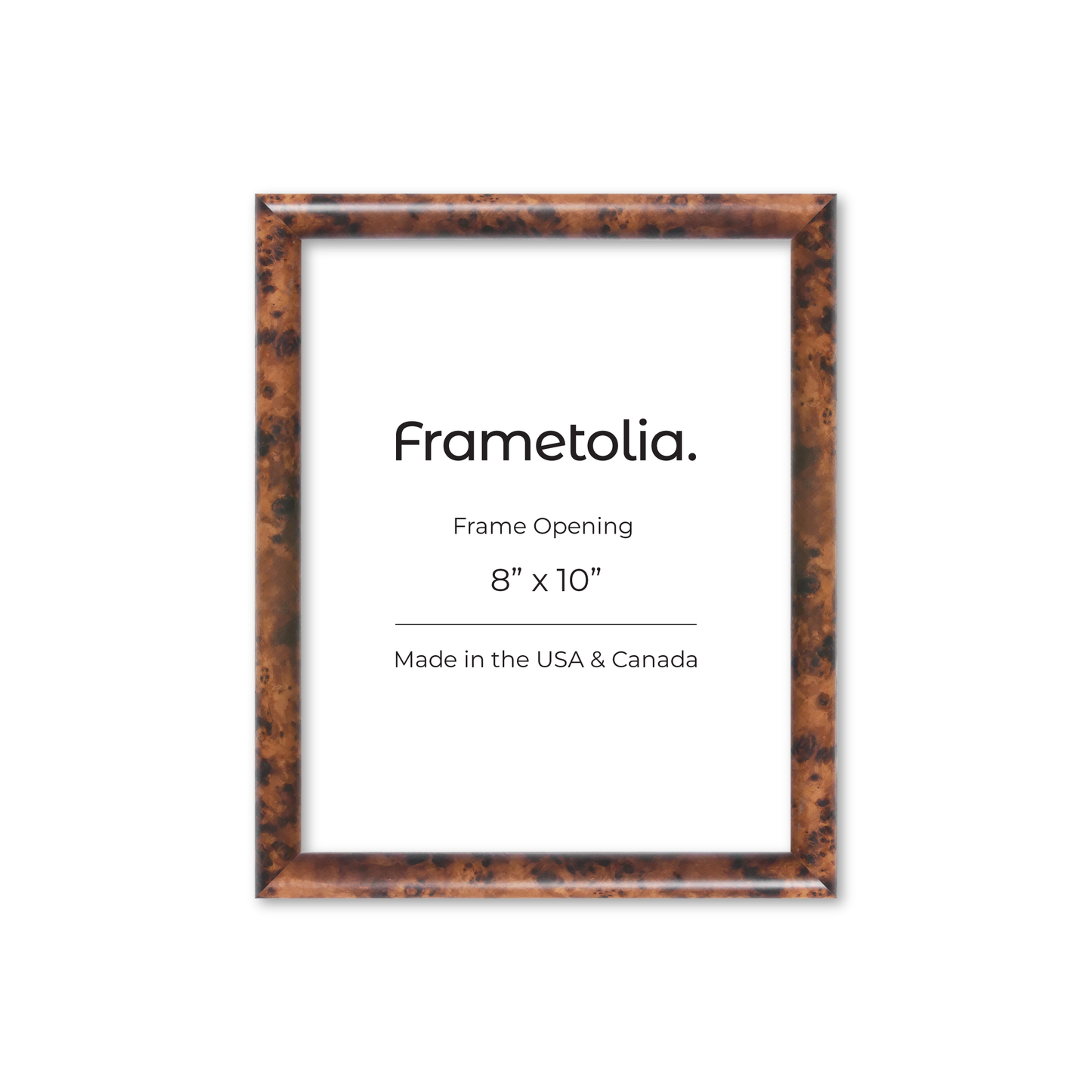 Amber Burlwood Milano Wall Frame