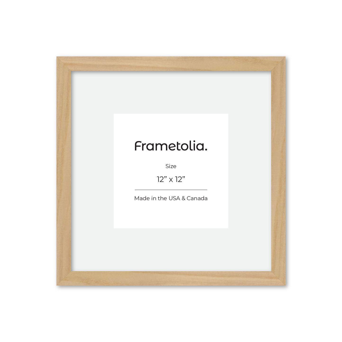 12" x 12" American Maple Heritage Wall Frame