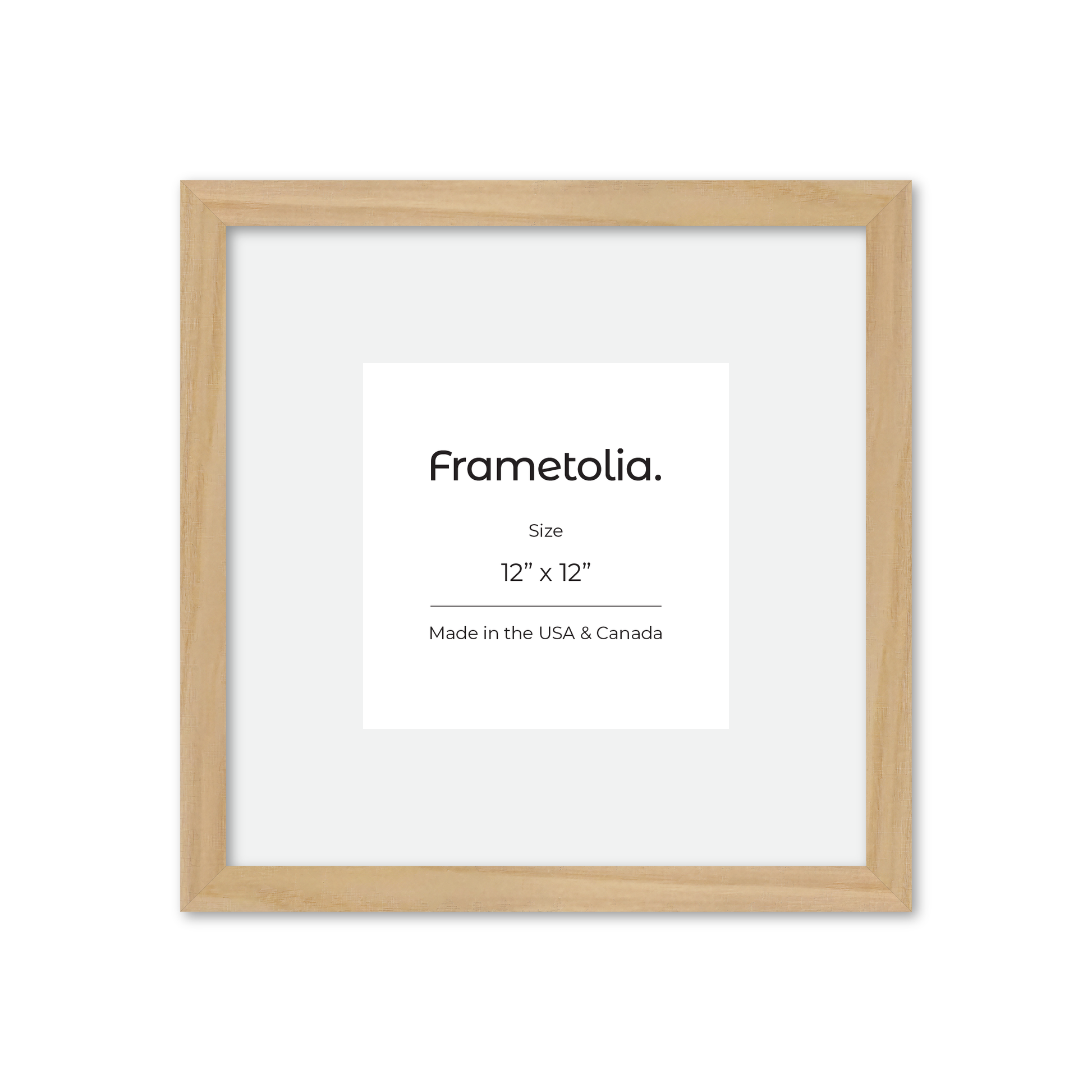 12" x 12" American Maple Heritage Wall Frame