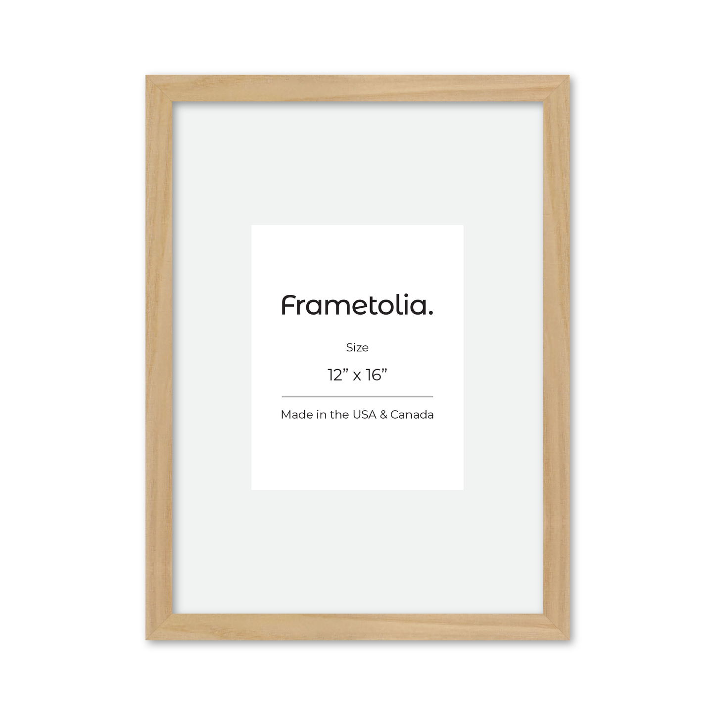 12" x 16" American Maple Heritage Wall Frame