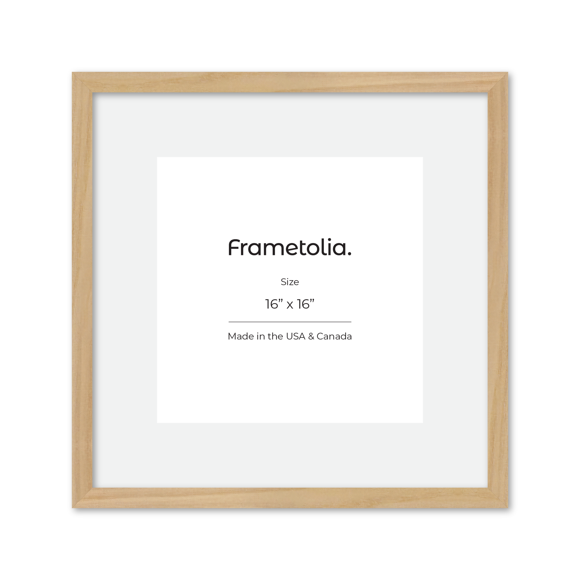 16" x 16" American Maple Heritage Wall Frame