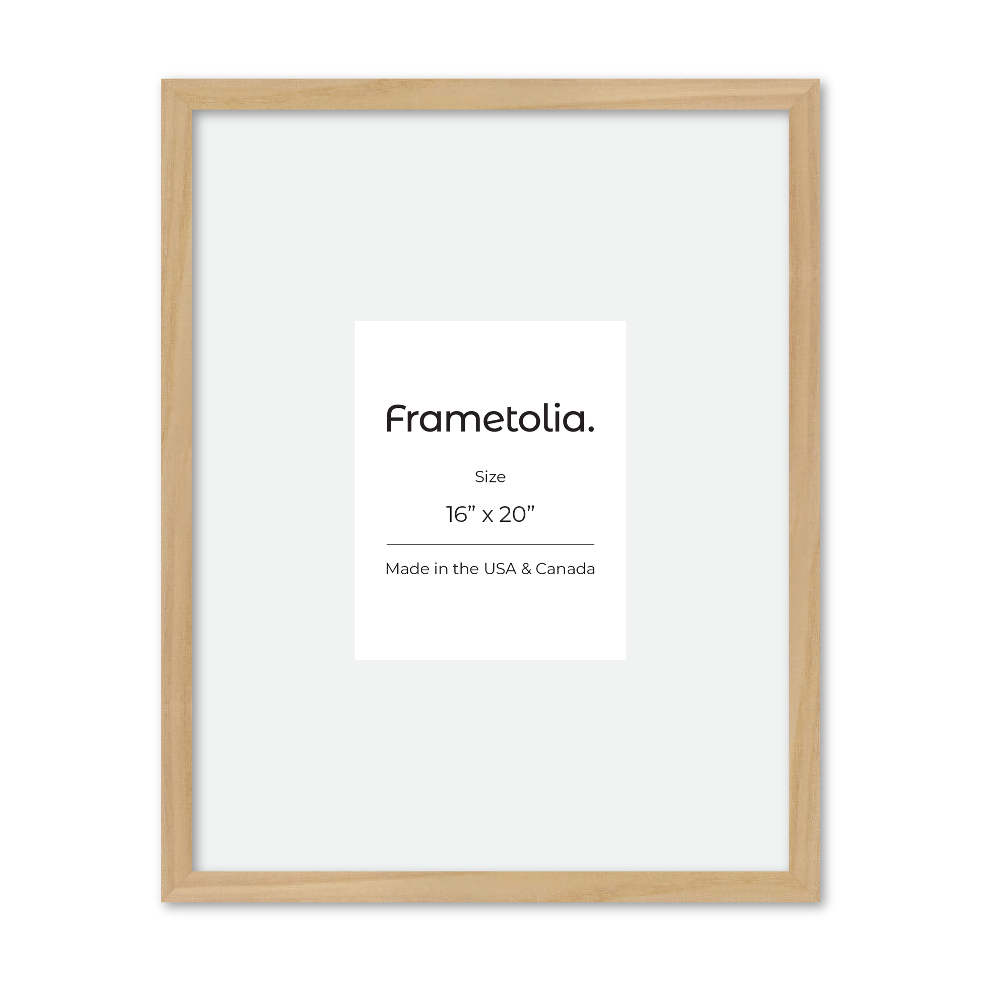 16" x 20" American Maple Heritage Wall Frame