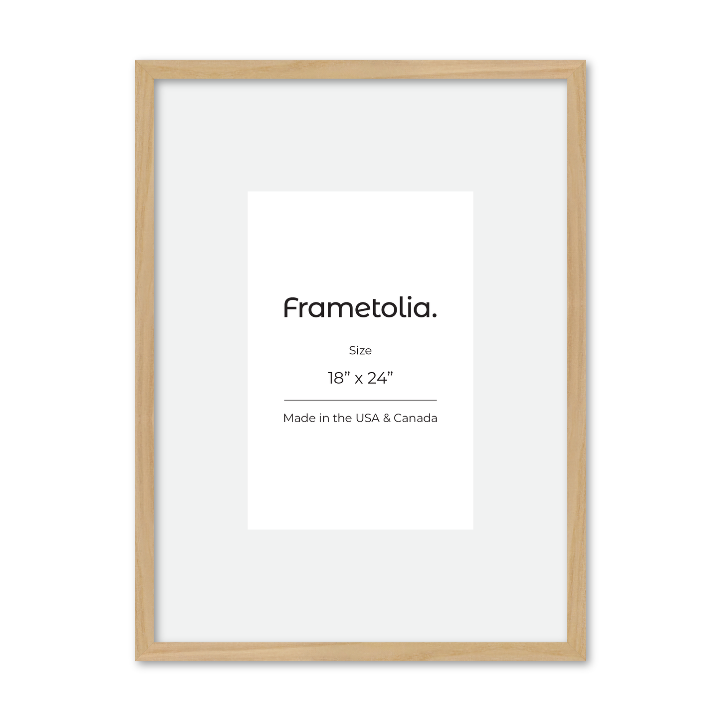 18" x 24" American Maple Heritage Wall Frame