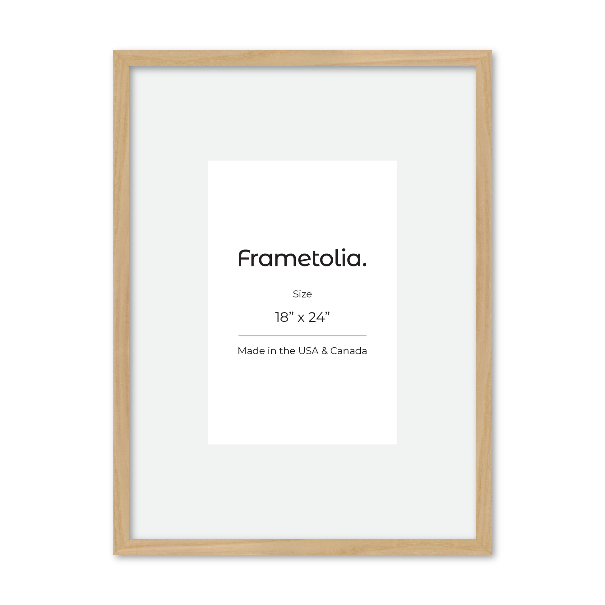 18" x 24" American Maple Heritage Wall Frame