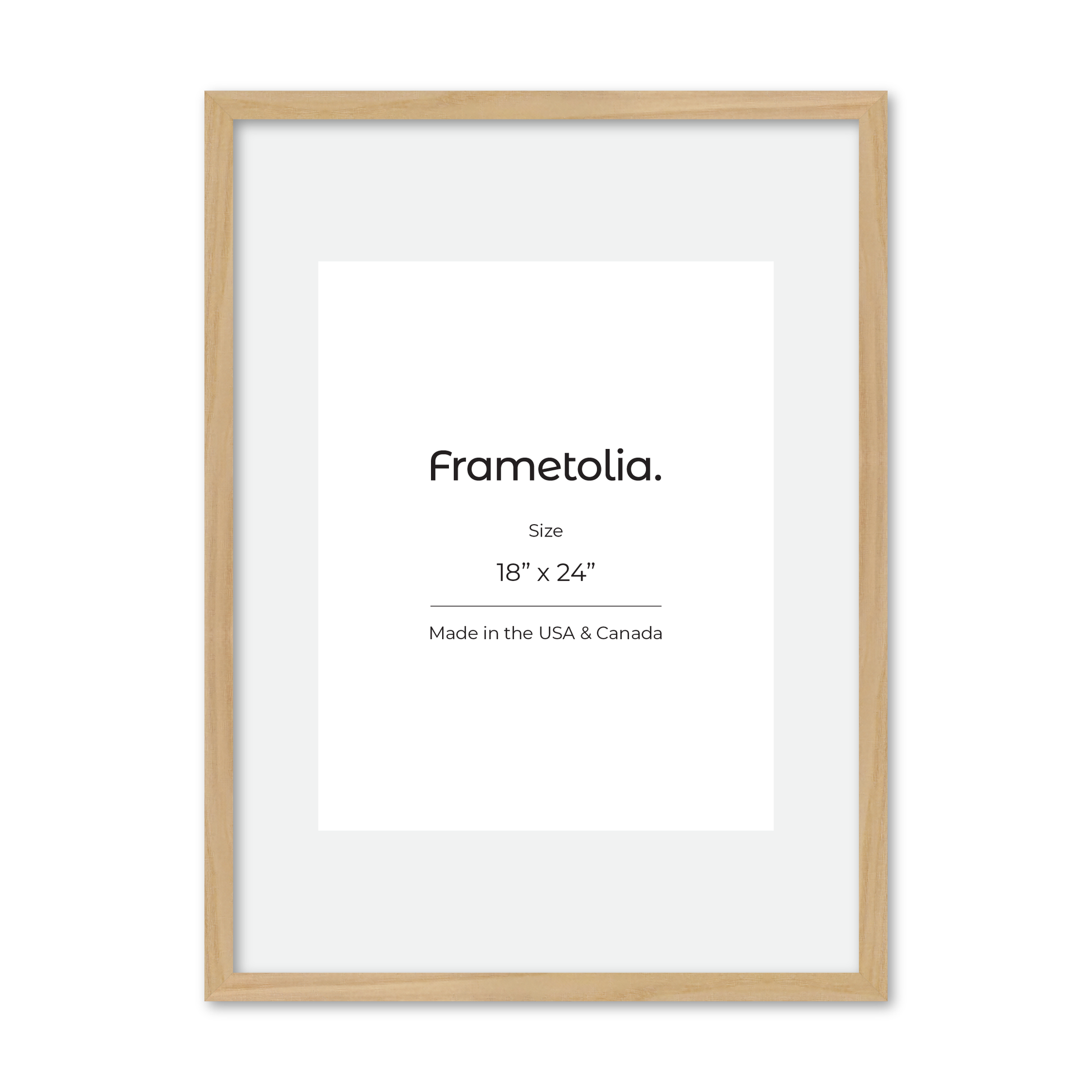 18" x 24" American Maple Heritage Wall Frame