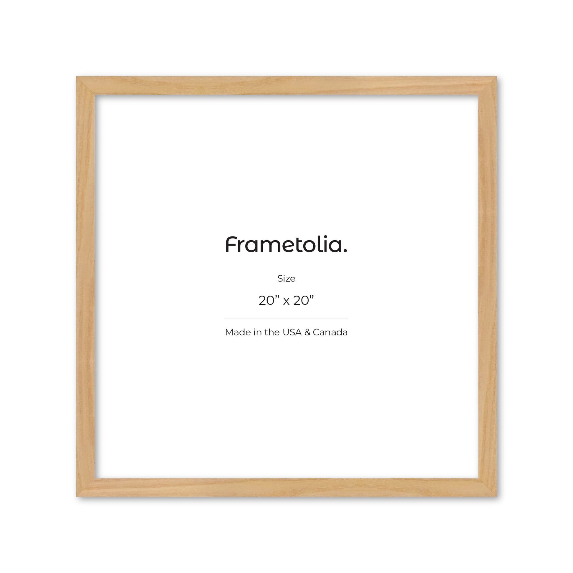 20" x 20" American Maple Heritage Wall Frame