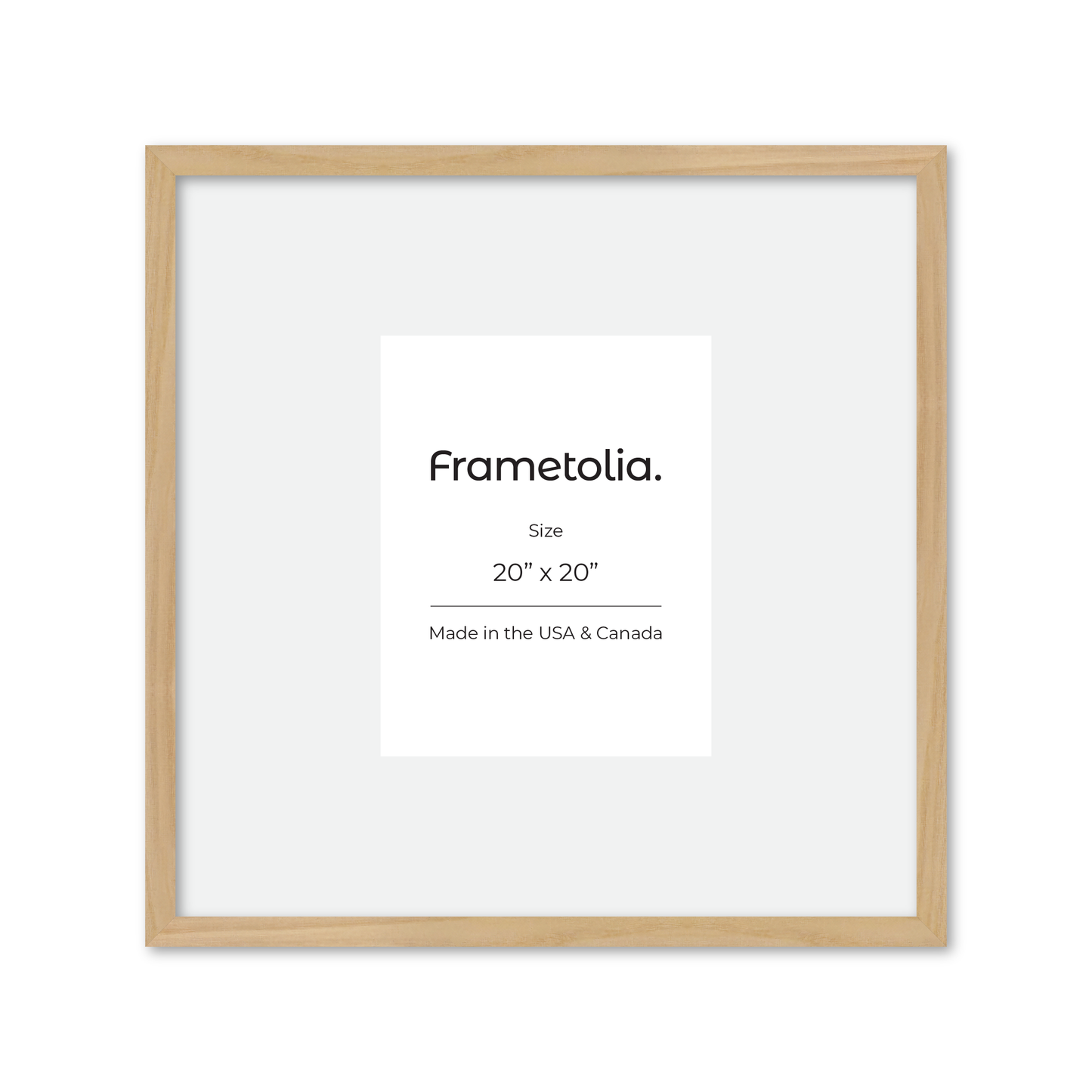 20" x 20" American Maple Heritage Wall Frame