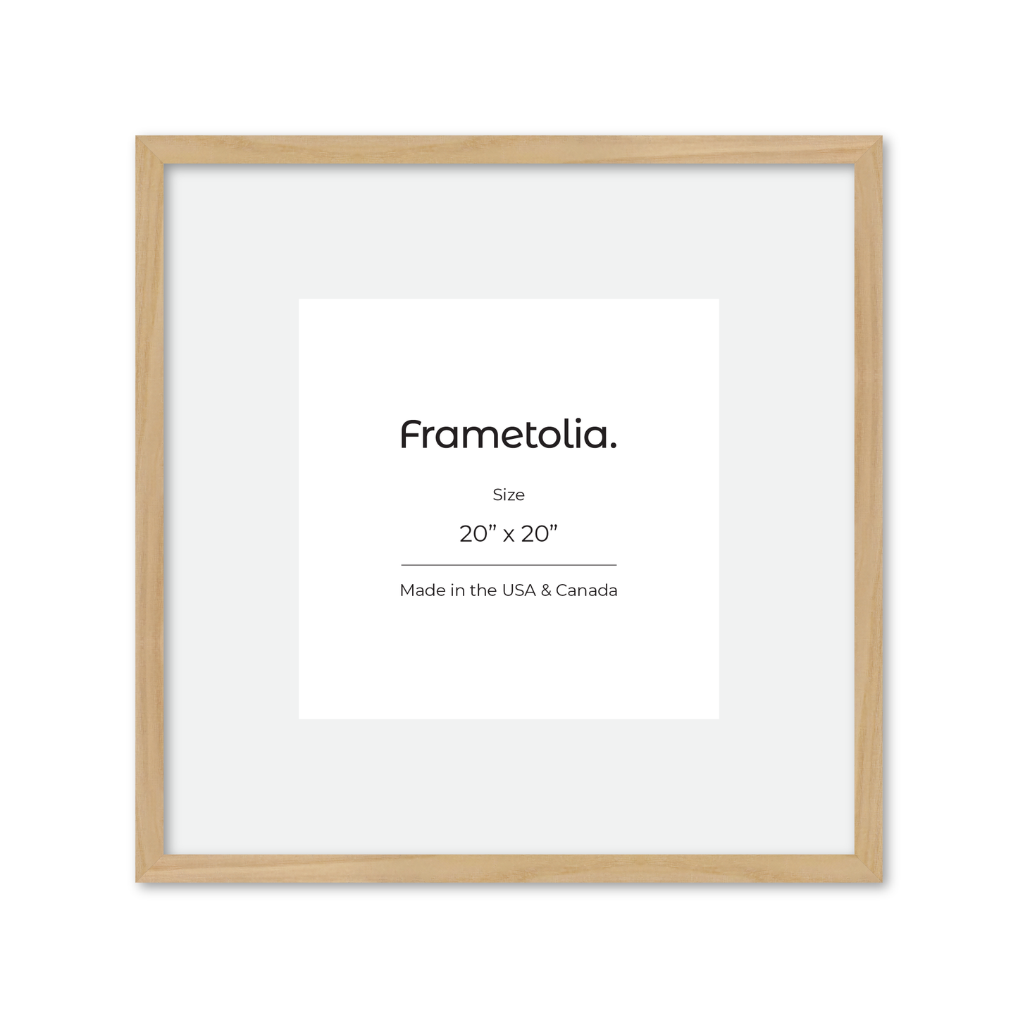 20" x 20" American Maple Heritage Wall Frame