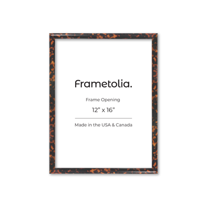 12" x 16" Tortoise Burlwood Milano Wall Frame