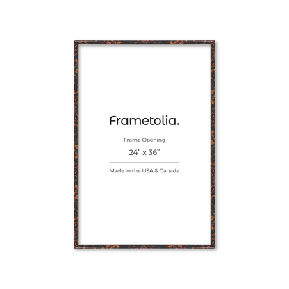 24" x 36" Tortoise Burlwood Milano Wall Frame
