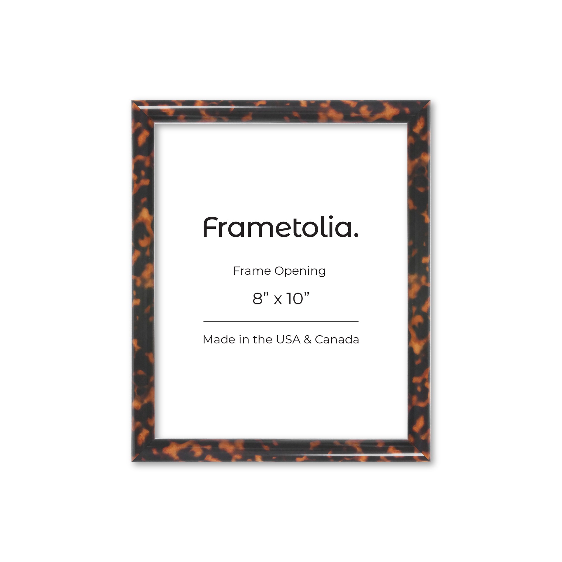 8" x 10" Tortoise Burlwood Milano Wall Frame