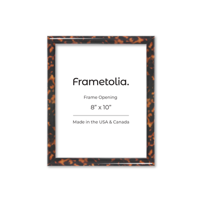 8" x 10" Tortoise Burlwood Milano Wall Frame