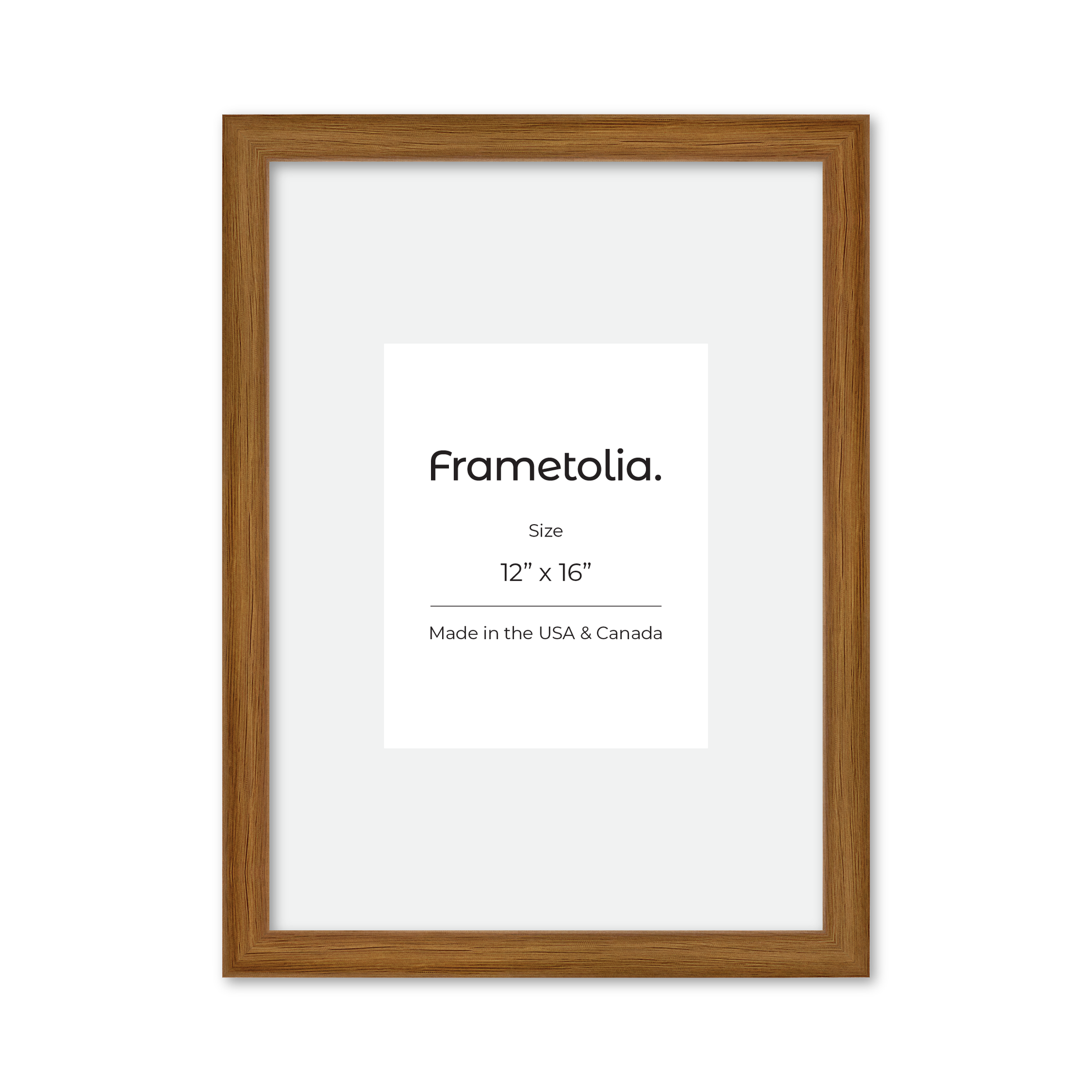 12" x 16" Light Oak Hudson Narrows Wall Frame