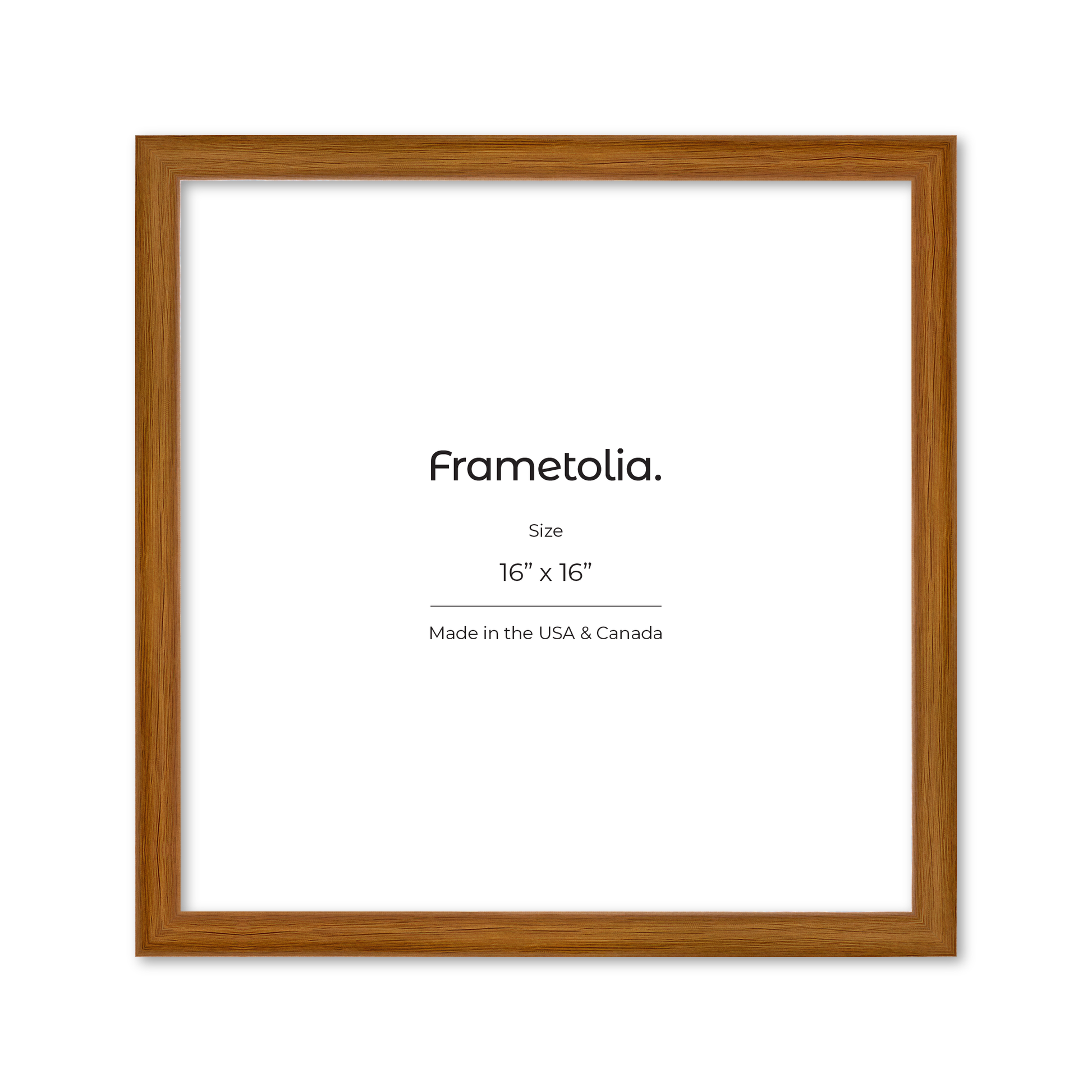 16" x 16" Light Oak Hudson Narrows Wall Frame