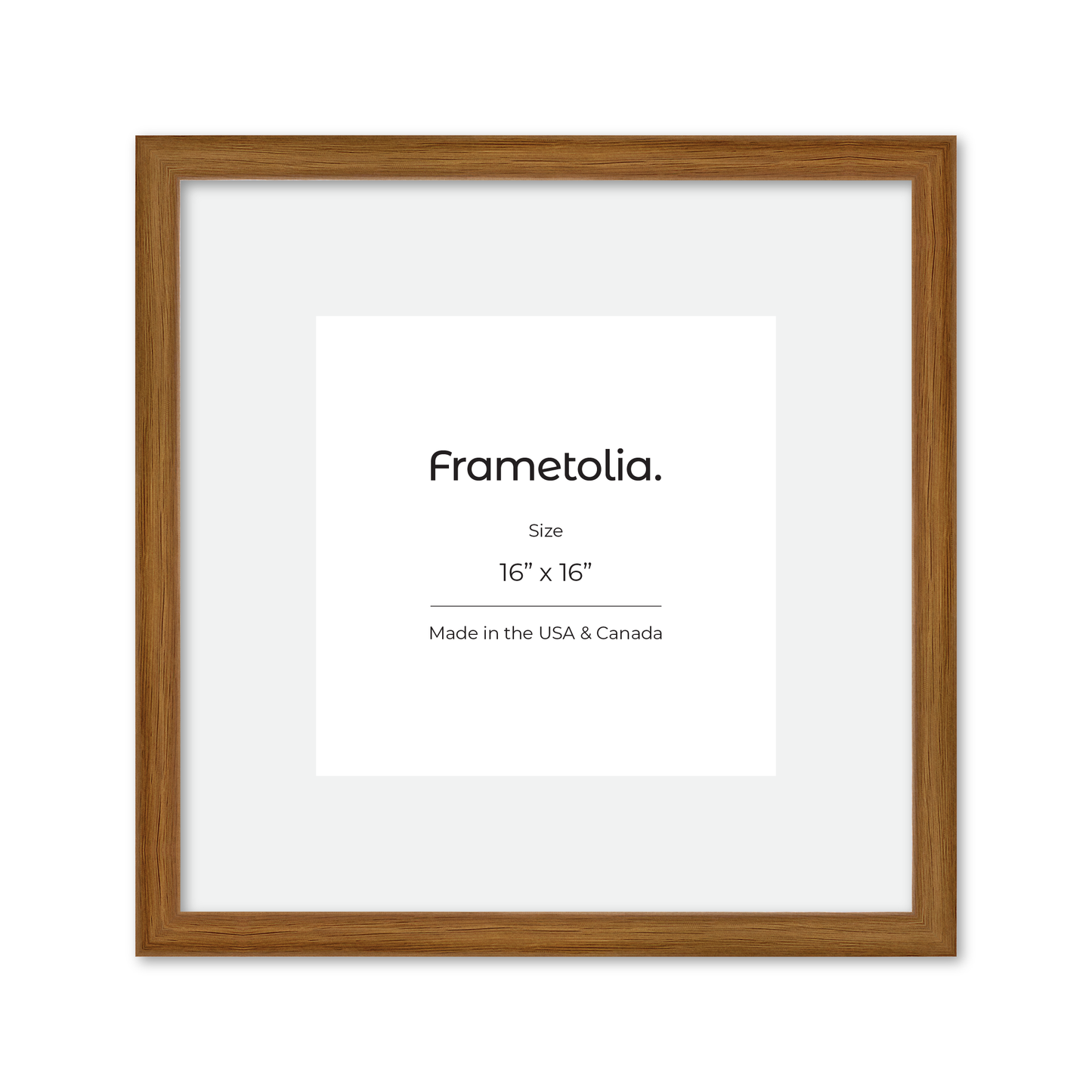 16" x 16" Light Oak Hudson Narrows Wall Frame