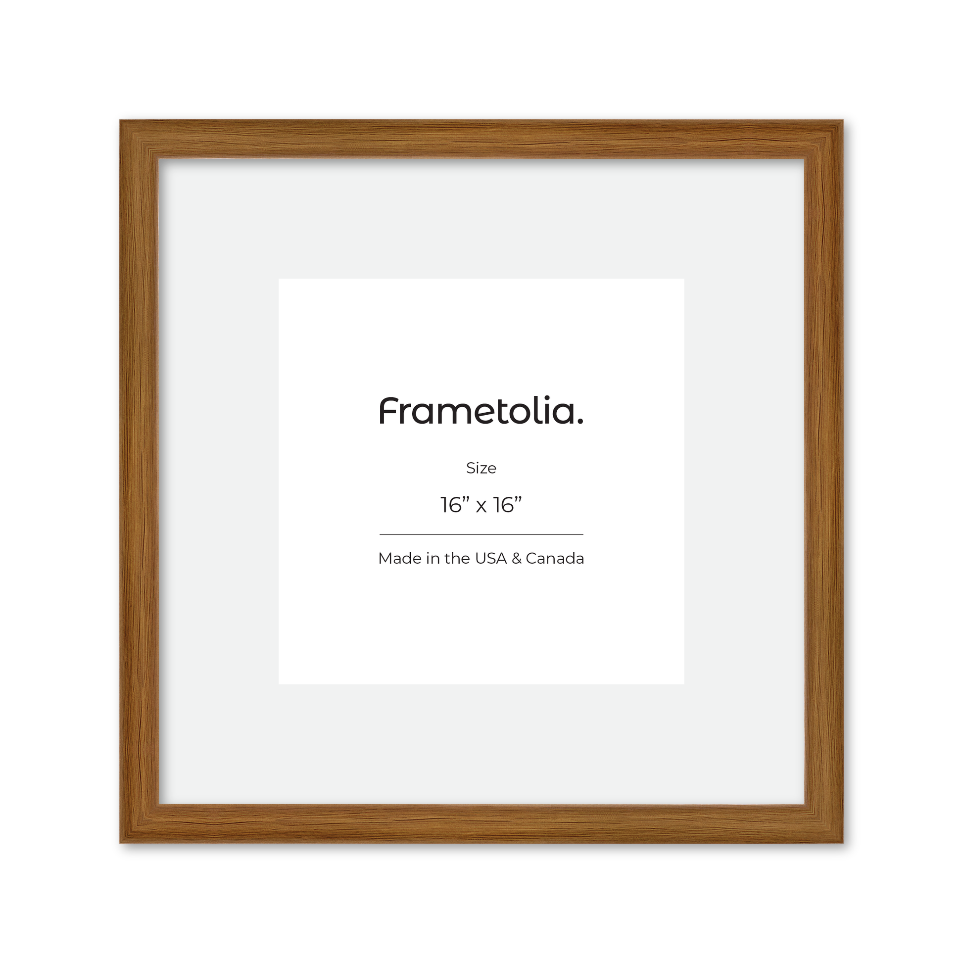 16" x 16" Light Oak Hudson Narrows Wall Frame