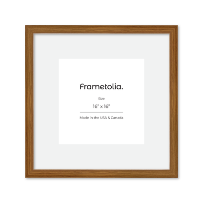 16" x 16" Light Oak Hudson Narrows Wall Frame