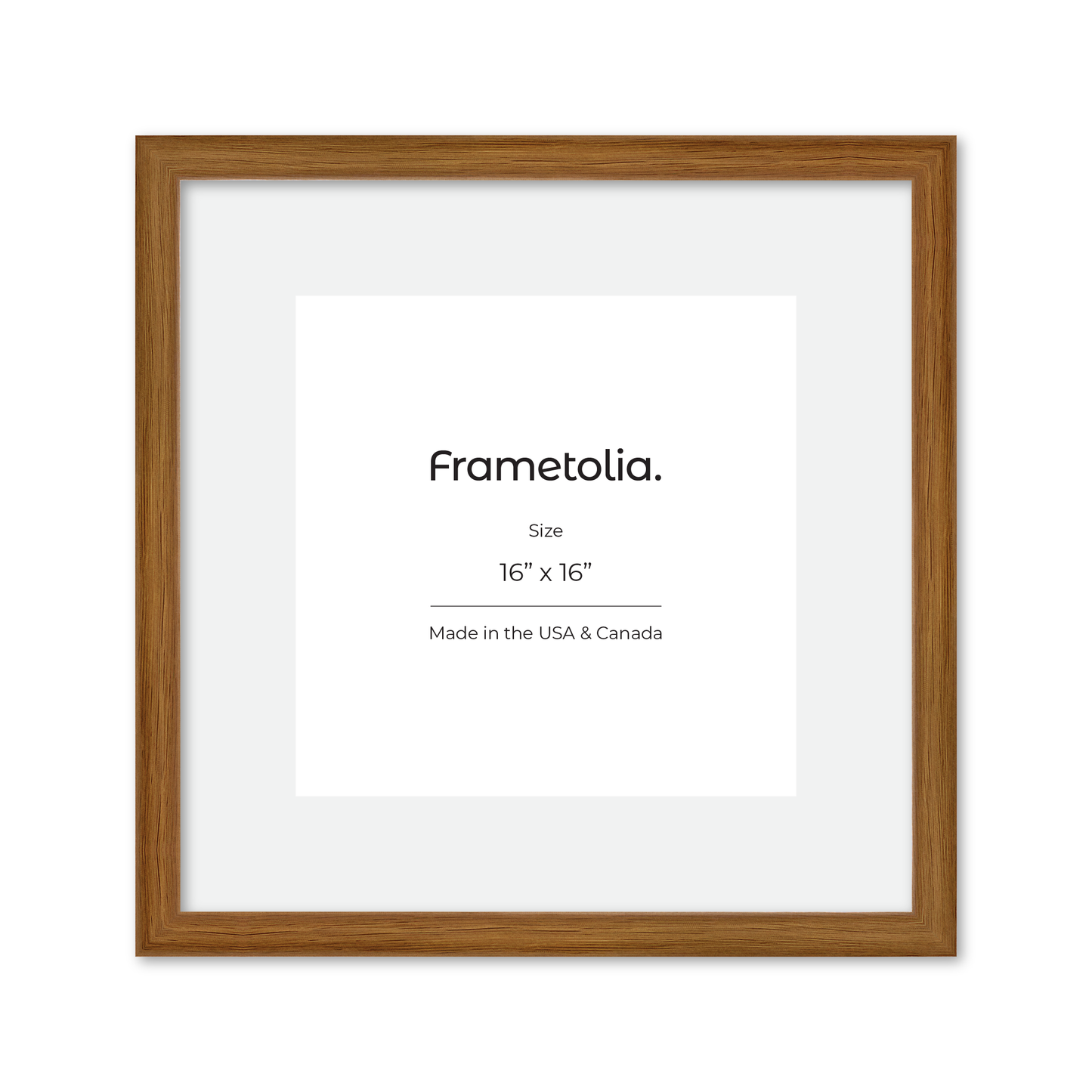 16" x 16" Light Oak Hudson Narrows Wall Frame