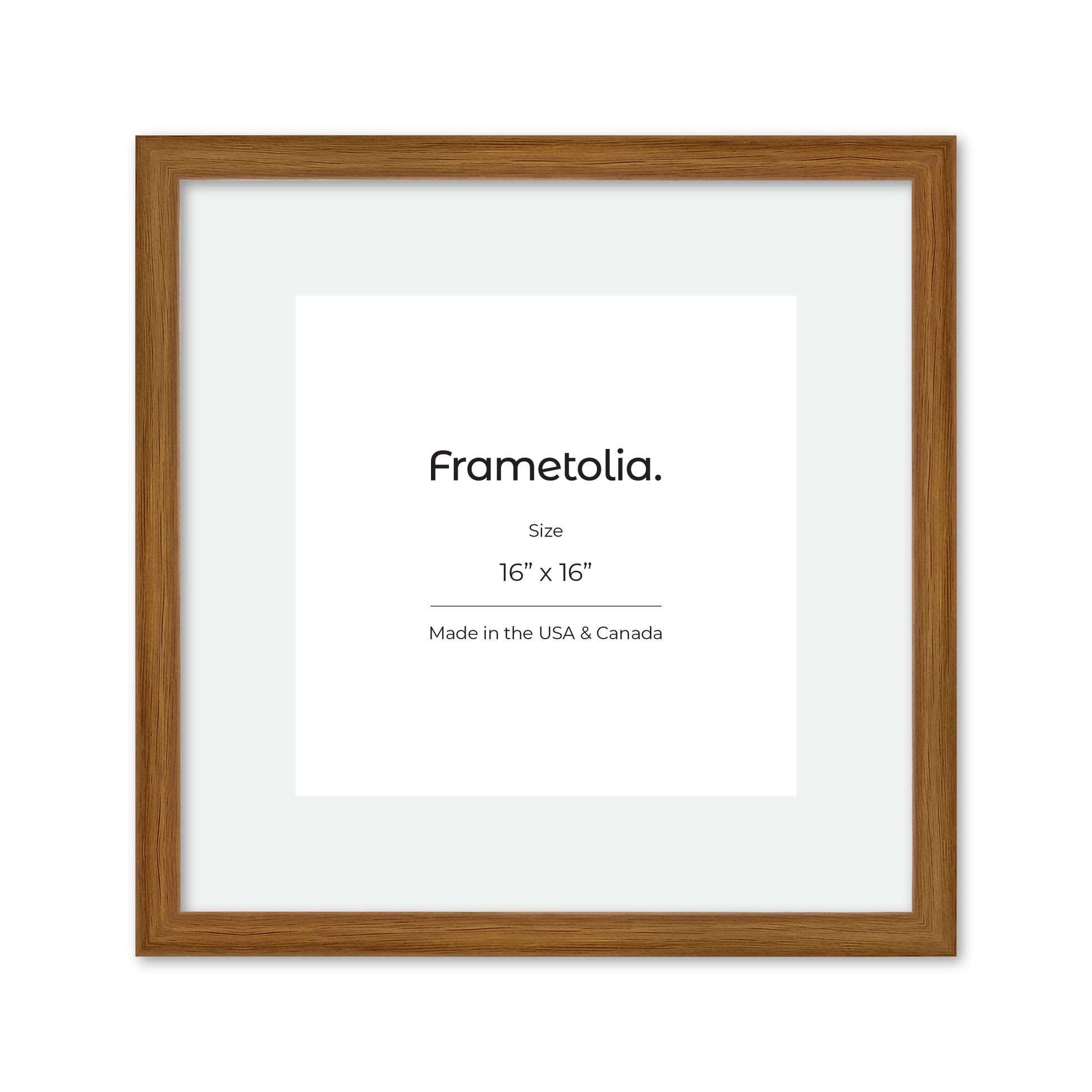 16" x 16" Light Oak Hudson Narrows Wall Frame