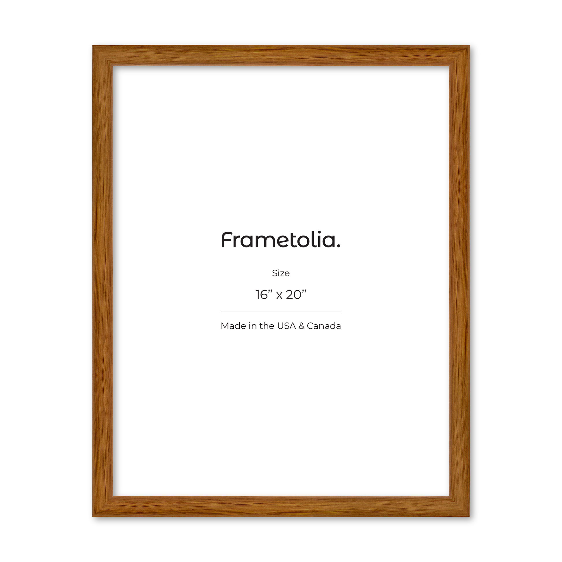 16" x 20" Light Oak Hudson Narrows Wall Frame