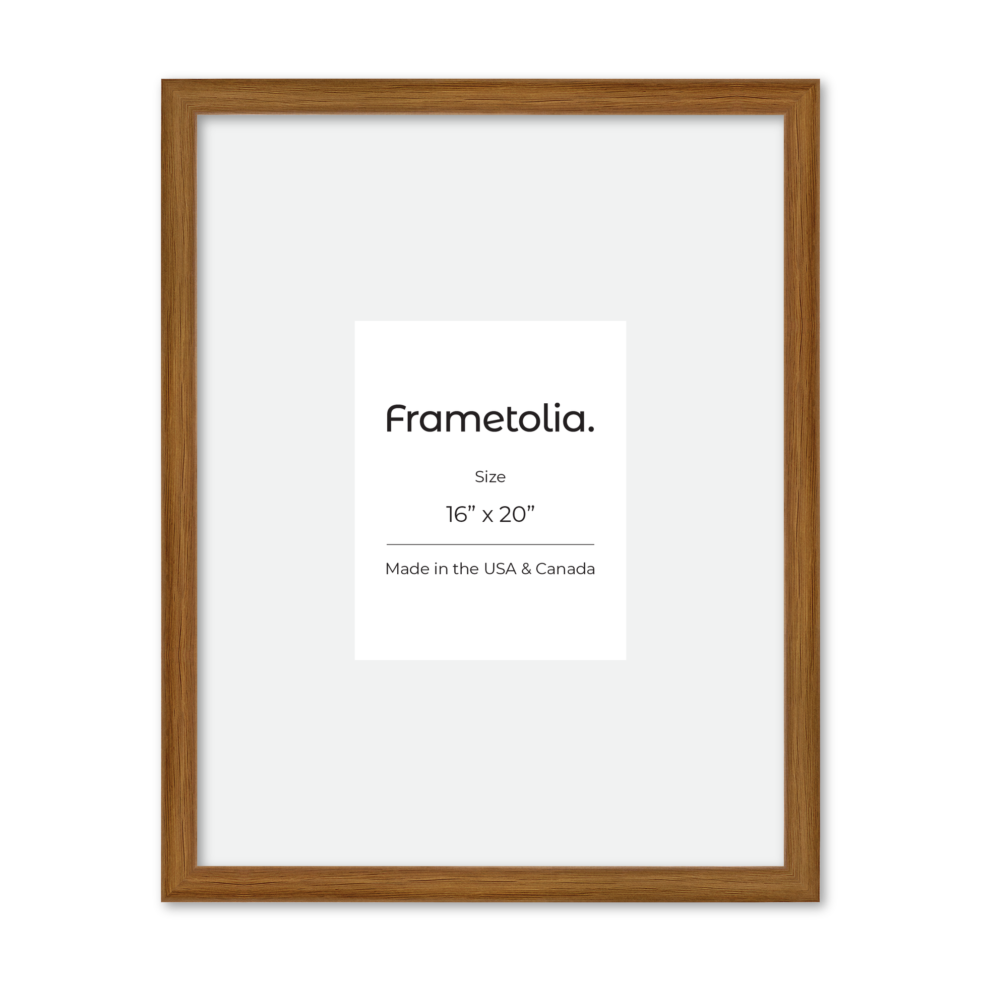 16" x 20" Light Oak Hudson Narrows Wall Frame