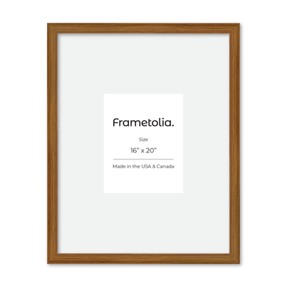 16" x 20" Light Oak Hudson Narrows Wall Frame