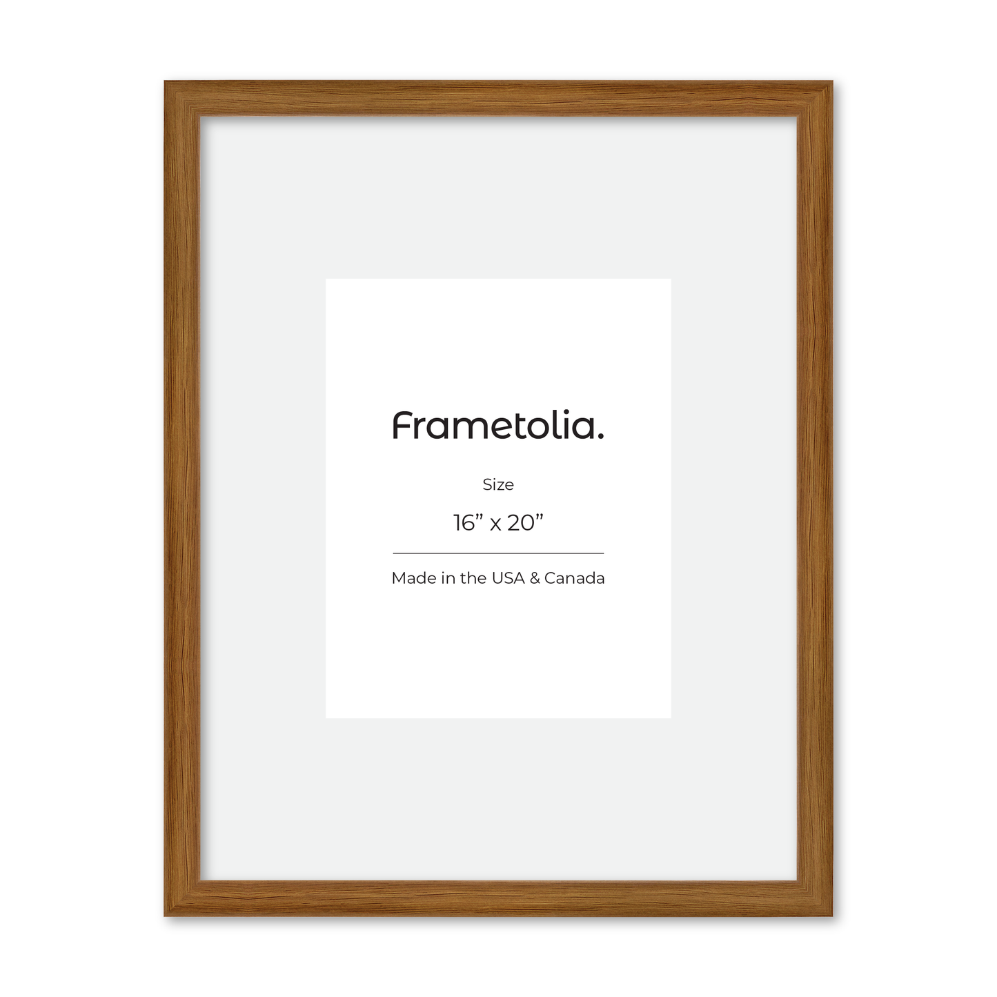 16" x 20" Light Oak Hudson Narrows Wall Frame