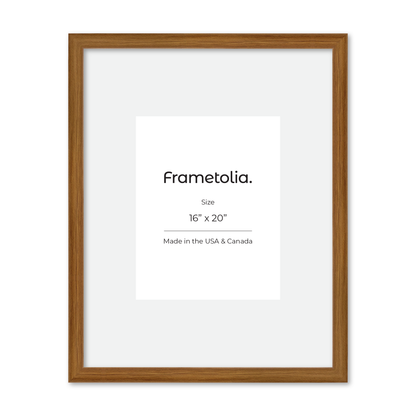 16" x 20" Light Oak Hudson Narrows Wall Frame