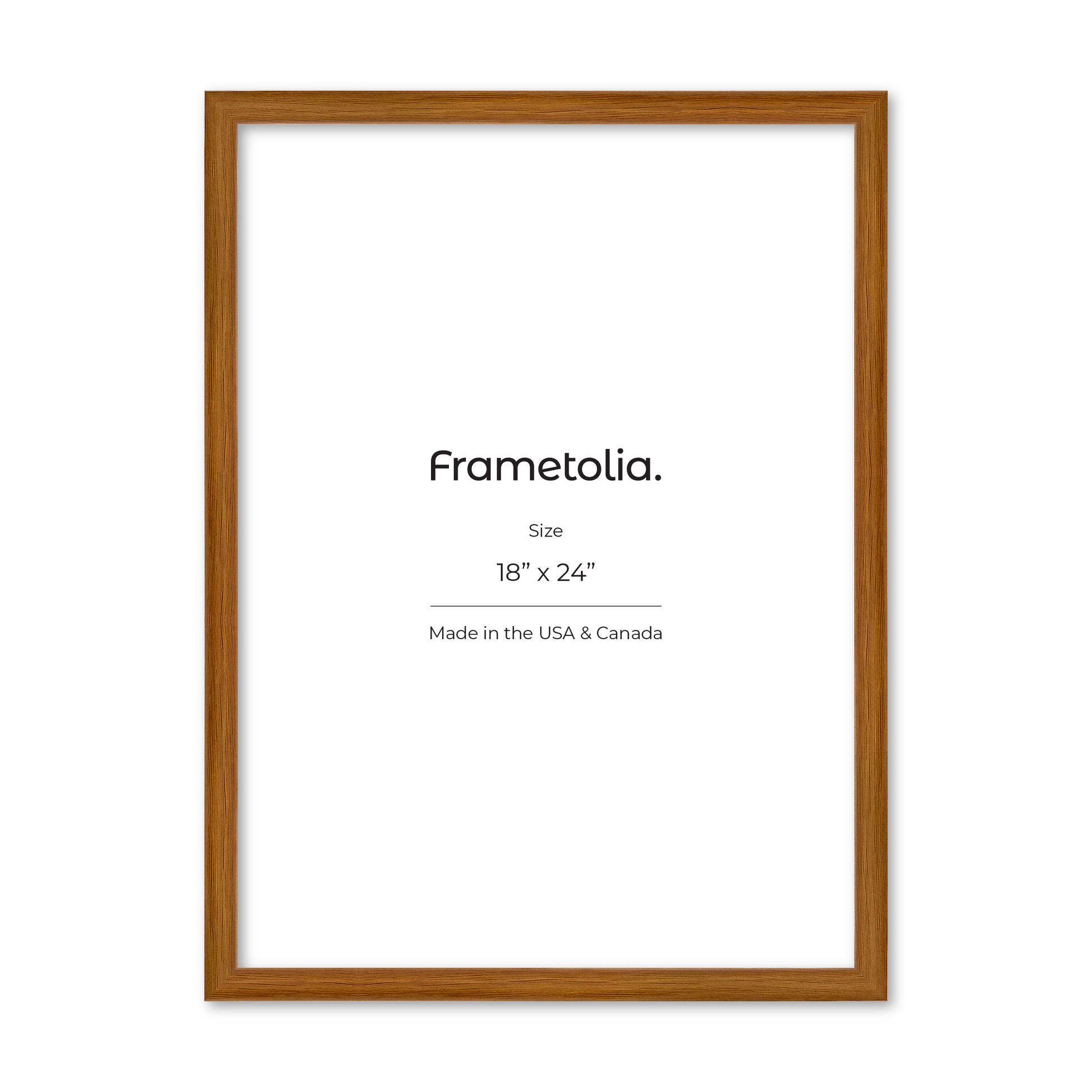 18" x 24" Light Oak Hudson Narrows Wall Frame