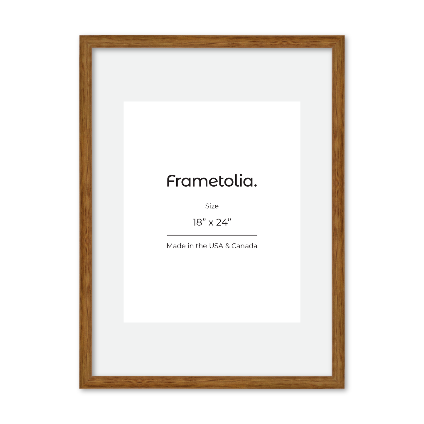 18" x 24" Light Oak Hudson Narrows Wall Frame