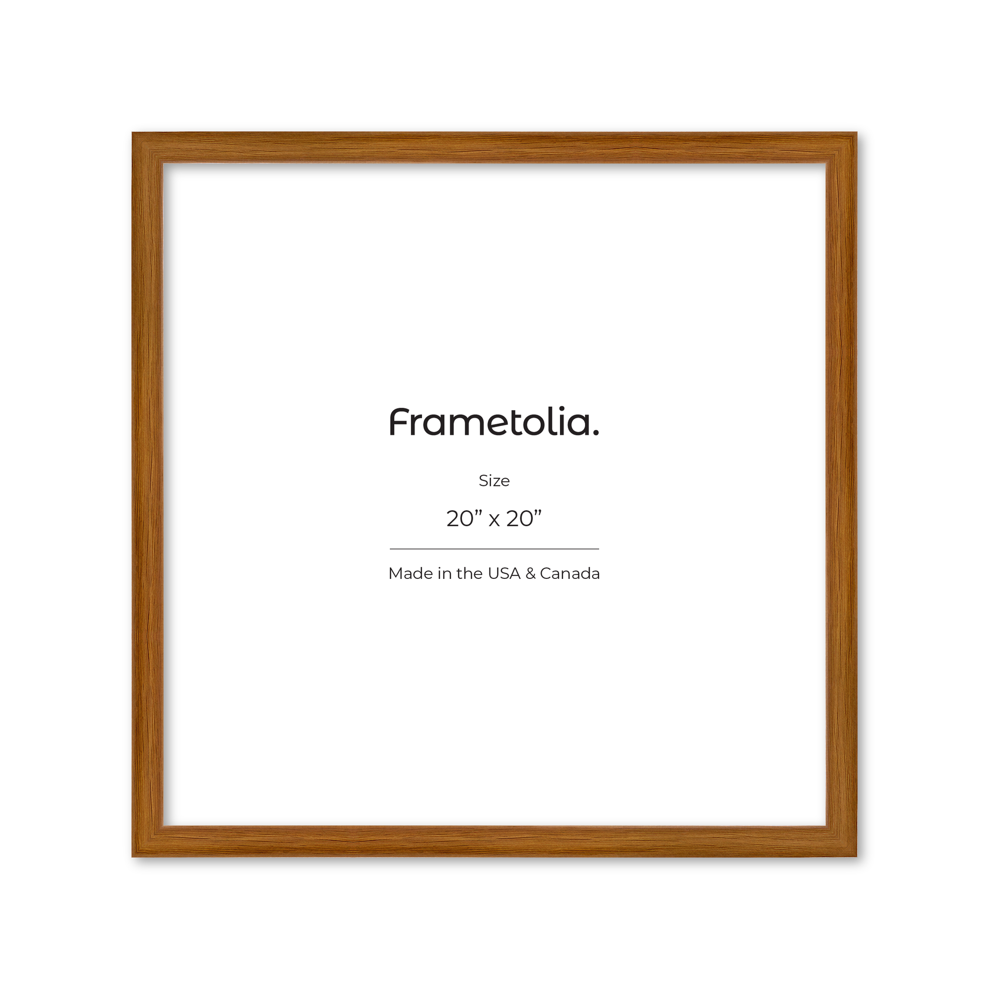 20" x 20" Light Oak Hudson Narrows Wall Frame